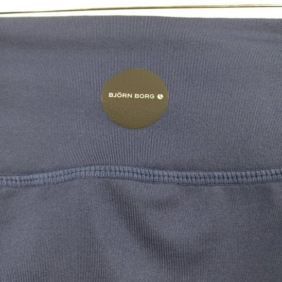 Bjorn Borg Charlie 7/8 Tights Blue High Rise Mesh Cutout Activewear Athleisure S - Picture 6 of 13